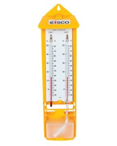 Eisco Labs Masons Hygrometer - Wet & Dry Bulb Thermometer - Wall-Mounted