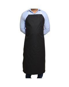 Eisco Labs Rubber Vinyl Apron, Large (27"W X 42"L) - Black