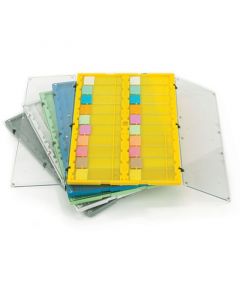 20-Place Plastic Microscope Slide File