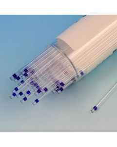 Globe Scientific Capillary Tube, Microhematocrit, 100% PLASTIC, Red Tip, Sodium Heparinized