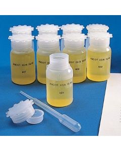 Globe Scientific Bottle with Screwcap, Wide Mouth, Round, Graduated, LDPE (Cap: PP), 2000mL