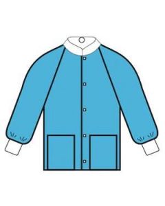 Halyard Professional Jacket, Blue, Large, 24/Cs