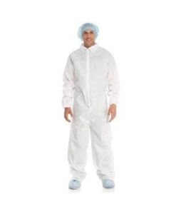 Halyard Protective Coverall, Extra Protective Coverall, Elastic Wrist & Cuff, White, Xxx-Large, 24/Cs