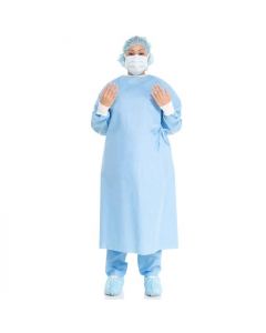 Halyard Kc100 Surgical Gowns, Surgical Gown, Adjustable Hook & Loop Neckline, X-Large, Sterile, 20/Cs