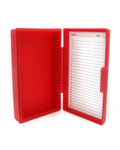 Heathrow Scientific Slide box, 25 Place, Red
