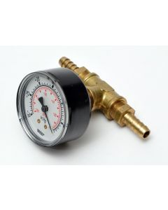 Fischer Technical In Line Vacuum Gauge W-2 Hose Barbs