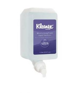 Kimberly-Clark Kleenex Ultra Moisturizing Foam Hand Sanitizer, Hand Sanitizer, Foam, 1 Liter, 6/Cs