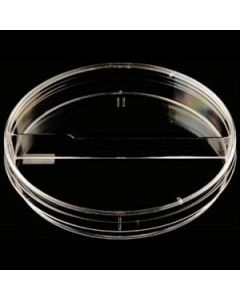 Kord Valmark 100 x 15 mm Dual Section Polystyrene Standard Petri Dish with an ISO Mark Target, Optically Clear, Stackable (case of 500)