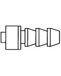 Millipore 1/4 In. Hb To M Luer Lock Nickel/Chrome Plated