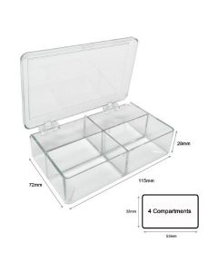 MTC Bio Multibox, 4 Compartments, 85 X 85 X 30mm, 6/Pk, 36/Cs