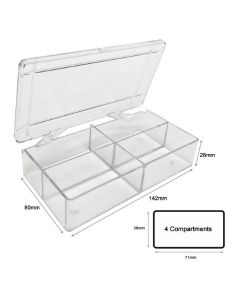 MTC Bio Multibox, 4 Compartments, 85 X 85 X 30mm, 6/Pk, 36/Cs