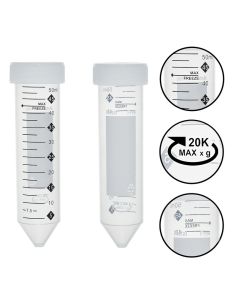MTC Bio Totalpure™ Centrifuge Tubes, Metal Free, 50ml, 20,000xg Max Rcf, Sterile, 500/Cs