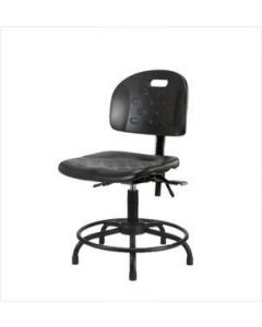 Neta ECOM Handle Polyurethane Desk Height Chair - Round Tube Base Glides