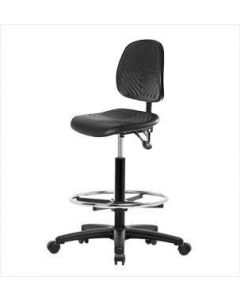 Neta ECOM Polyurethane High Bench Height Chair - Medium Back Nylon Base
