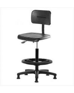 Neta ECOM Polyurethane High Bench Height Chair - Nylon Base Black Foot