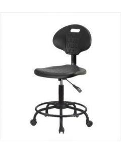 Neta ECOM Tulip Polyurethane Medium Bench Height Chair - Round Tube Base