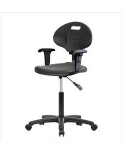 Neta ECOM Tulip Polyurethane Medium Bench Height Chair - Nylon Base Arms