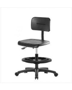 Neta ECOM Polyurethane Medium Bench Height Chair - Nylon Base Black Foot