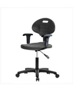 Neta ECOM Tulip Polyurethane Desk Height Chair - Nylon Base Arms, Casters