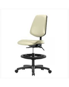 Neta ECOM Vinyl Medium Bench Height Chair - Medium Back Nylon Base