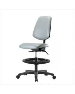 Neta ECOM Vinyl Medium Bench Height Chair - Medium Back Nylon Base