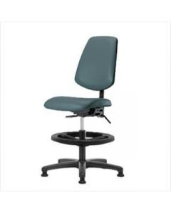 Neta ECOM Vinyl Medium Bench Height Chair - Medium Back Nylon Base