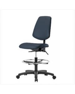 Neta ECOM Vinyl Medium Bench Height Chair - Medium Back Nylon Base