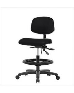 Neta ECOM Vinyl Medium Bench Height Chair - Nylon Base Black Foot