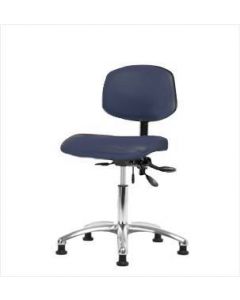 Neta ECOM Vinyl Desk Height Chair - Chrome Base Tilt Glides Imperial