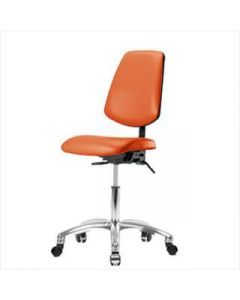 Neta ECOM Vinyl Desk Height Chair - Medium Back Chrome Base Tilt