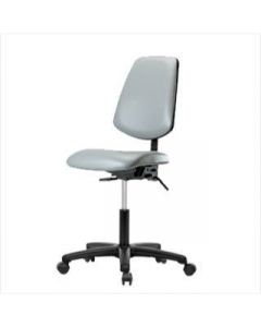 Neta ECOM Vinyl Desk Height Chair - Medium Back, Nylon Base Casters