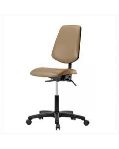 Neta ECOM Vinyl Desk Height Chair - Medium Back, Nylon Base Casters