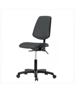 Neta ECOM Vinyl Desk Height Chair - Medium Back, Nylon Base Casters