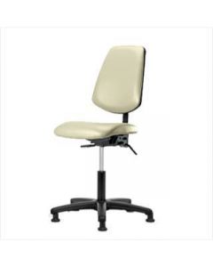 Neta ECOM Vinyl Desk Height Chair - Medium Back, Nylon Base Glides