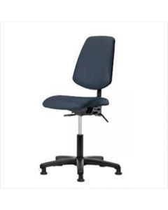Neta ECOM Vinyl Desk Height Chair - Medium Back, Nylon Base Glides