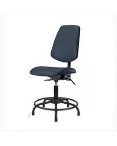 Neta ECOM Vinyl Desk Height Chair - Medium Back Round Tube Base