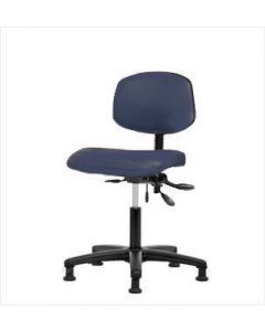 Neta ECOM Vinyl Desk Height Chair - Nylon Base, Glides, Imperial Vinyl