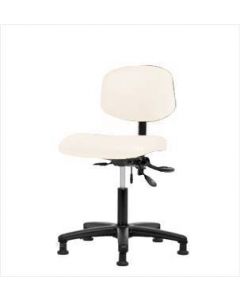 Neta ECOM Vinyl Desk Height Chair - Nylon Base Tilt Glides Adobe