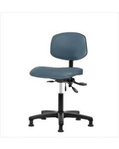 Neta ECOM Vinyl Desk Height Chair - Nylon Base Tilt Glides Colonial