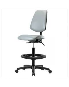 Neta ECOM Vinyl High Bench Height Chair - Medium Back Nylon Base