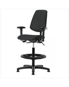 Neta ECOM Vinyl High Bench Height Chair - Medium Back Nylon Base