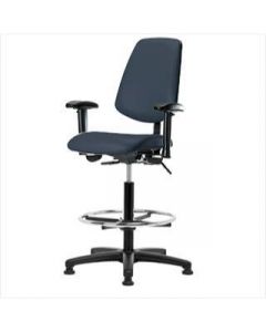 Neta ECOM Vinyl High Bench Height Chair - Medium Back Nylon Base