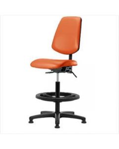 Neta ECOM Vinyl High Bench Height Chair - Medium Back Nylon Base