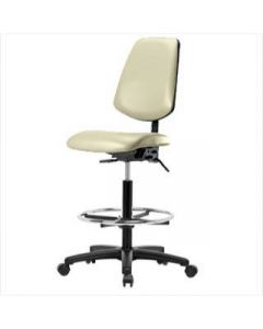 Neta ECOM Vinyl High Bench Height Chair - Medium Back Nylon Base
