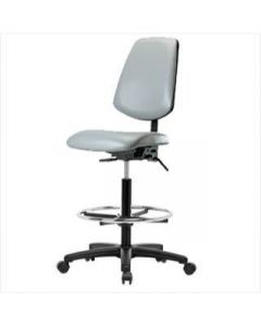Neta ECOM Vinyl High Bench Height Chair - Medium Back Nylon Base