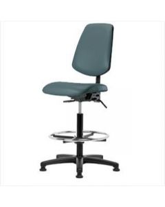 Neta ECOM Vinyl High Bench Height Chair - Medium Back Nylon Base