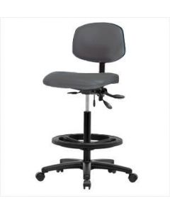 Neta ECOM Vinyl High Bench Height Chair - Nylon Base Black Foot