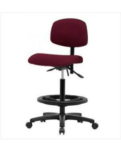 Neta ECOM Fabric High Bench Height Chair - Nylon Base Black Foot