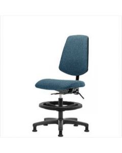 Neta ECOM Fabric Medium Bench Height Chair - Medium Back Nylon Base