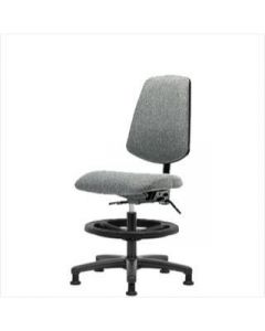 Neta ECOM Fabric Medium Bench Height Chair - Medium Back Nylon Base
